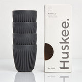 Huskee Cup 8OZ 4-Pack (Charcoal/Natural)