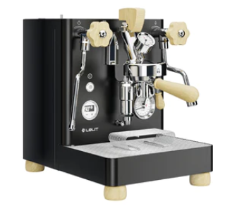 Lelit Bianca Pressure Profile Dual Boiler PID Rotary Pump Wood PL162T V3 Espresso Machine (BLACK)  [INSTOCK]