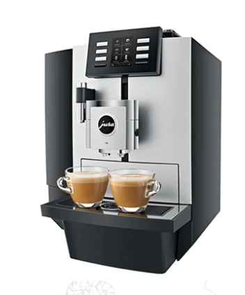 JURA X8 PLATIN AUTOMATIC COFFEE MACHINE CAPPUCCINO HOME OR OFFICE